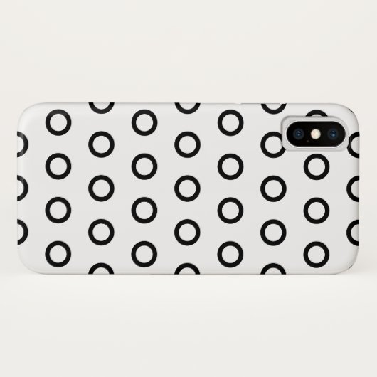 白黒丸 Case-Mate iPhoneケース (裏面(横))