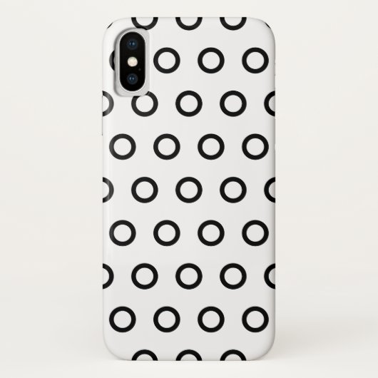 白黒丸 Case-Mate iPhoneケース (裏面)