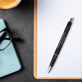 白黒事業名ウェブサイト ボールペン