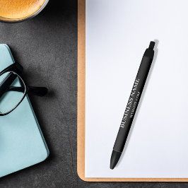 白黒事業名ウェブサイト 黒ボールペン