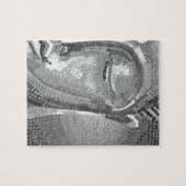 白黒仏は直面します ジグソーパズル (横)