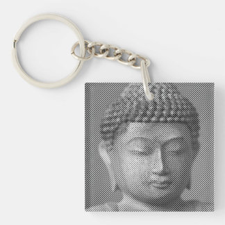 白黒仏顔像 キーホルダー