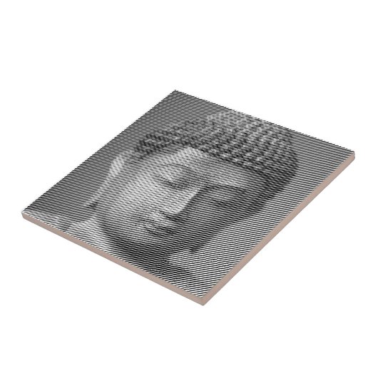 白黒仏顔像 タイル (側面)