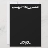 白黒企業のイベント招待状 招待状 (裏面)