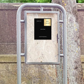 白黒企業のロゴ チラシ