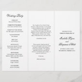 白黒伝統的結婚式 プログラム (正面)