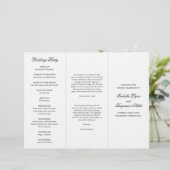 白黒伝統的結婚式 プログラム (スタンド正面)