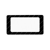 白黒住所 シールをインストールした空白の ラベル (正面)