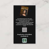 白黒作家のプロモーション 名刺 (裏面)