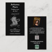 白黒作家のプロモーション 名刺 (正面/裏面)