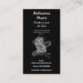 白黒作家のプロモーション 名刺 (正面)