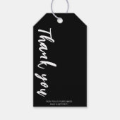 白黒価格ラベル – ビジネスロゴブティック ギフトタグ (正面)