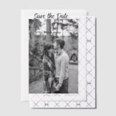 白黒保存日付QR追加ウェブサイト名の写真 ベラム紙招待状 (オフセット (招待状))