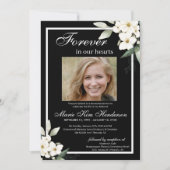 白黒保温葬祭慰霊祭 招待状 (正面)