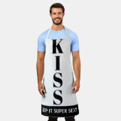 白黒保Itセクシすごいキス エプロン (着用した状態)