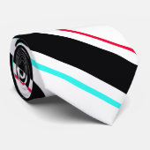 白黒傾斜レジメンストライプタル線 ネクタイ (ロール)