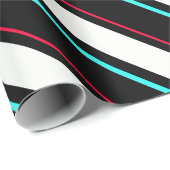 白黒傾斜レジメンストライプタル線 ラッピングペーパー (ロールコーナー)