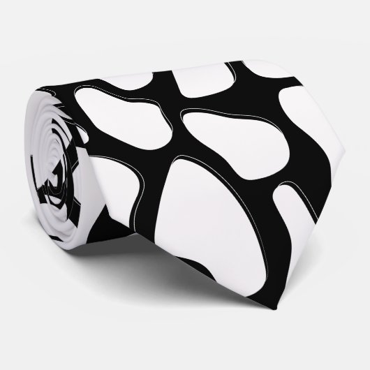 白黒優雅 ネクタイ (ロール)