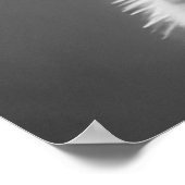 白黒先住民アメリカンインディアンマンモノクロ ポスター (角)