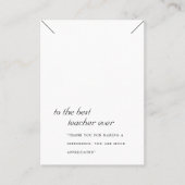 白黒先生ギフトネックレス表示カード プレイスカード (正面)