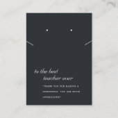 白黒先生贈答用ネックレスイヤリングカード プレイスカード (正面)