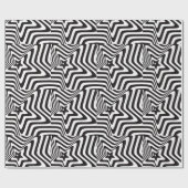 白黒光イリュージョン包み紙 ラッピングペーパー (フラット)