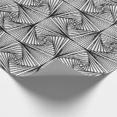 白黒光イリュージョン包み紙 ラッピングペーパー (角)