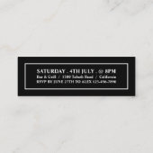 白黒入スタイリッシュ館チケット スキニー名刺 (裏面)