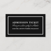 白黒入スタイリッシュ館チケット 名刺 (正面)