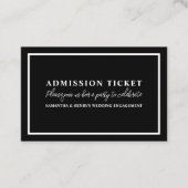 白黒入スタイリッシュ館チケット 名刺 (正面)