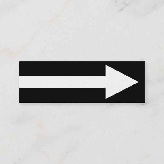 白黒全ポイントII - スキニー名刺 (正面)