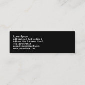 白黒全ポイントII - スキニー名刺 (裏面)