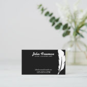 白黒公ユニーク証人調印業者 名刺 (スタンド正面)