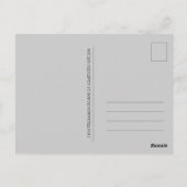 白黒六角パターンサンキューポストカード ポストカード (裏面)