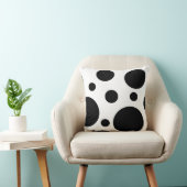 白黒円の投球枕 クッション (椅子)