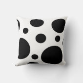 白黒円の投球枕 クッション (裏面)