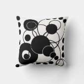 白黒円 クッション (裏面)