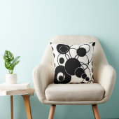 白黒円 クッション (椅子)