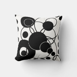 白黒円 クッション
