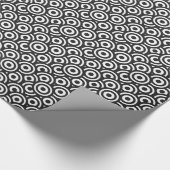 白黒円 ラッピングペーパー (角)