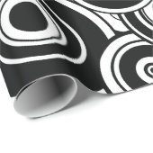 白黒円 ラッピングペーパー (ロールコーナー)