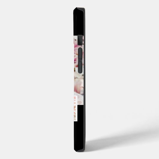 白黒写真のコラージュ名 Case-Mate iPhoneケース (裏面 / 左)
