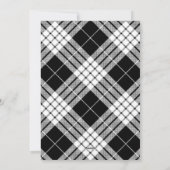 白黒写真のメリークリスマス シーズンカード (裏面)