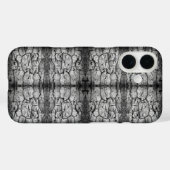 白黒写真の樹皮のクローズアップパターン Case-Mate iPhoneケース (裏面 (横))