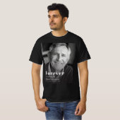白黒写真の追悼メモリアル Tシャツ (正面フル)
