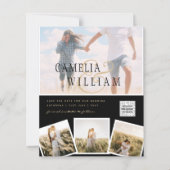 白黒写真ウェディングQRコード救日 (正面)