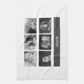 白黒写真カスタム- パーソナライズされた キッチンタオル (縦)