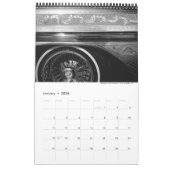 白黒写真カレンダー カレンダー (1月 2026)