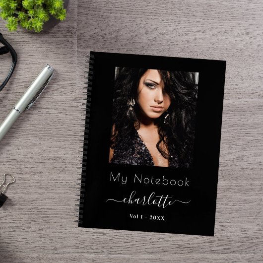 白黒写真スクリプト パーソナルジャーナル ノートブック