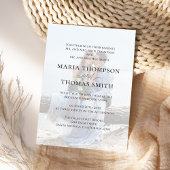 白黒写真モダンシンプルエレガント 招待状